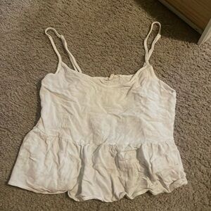 LA hearts by pacsun white babydoll tank
